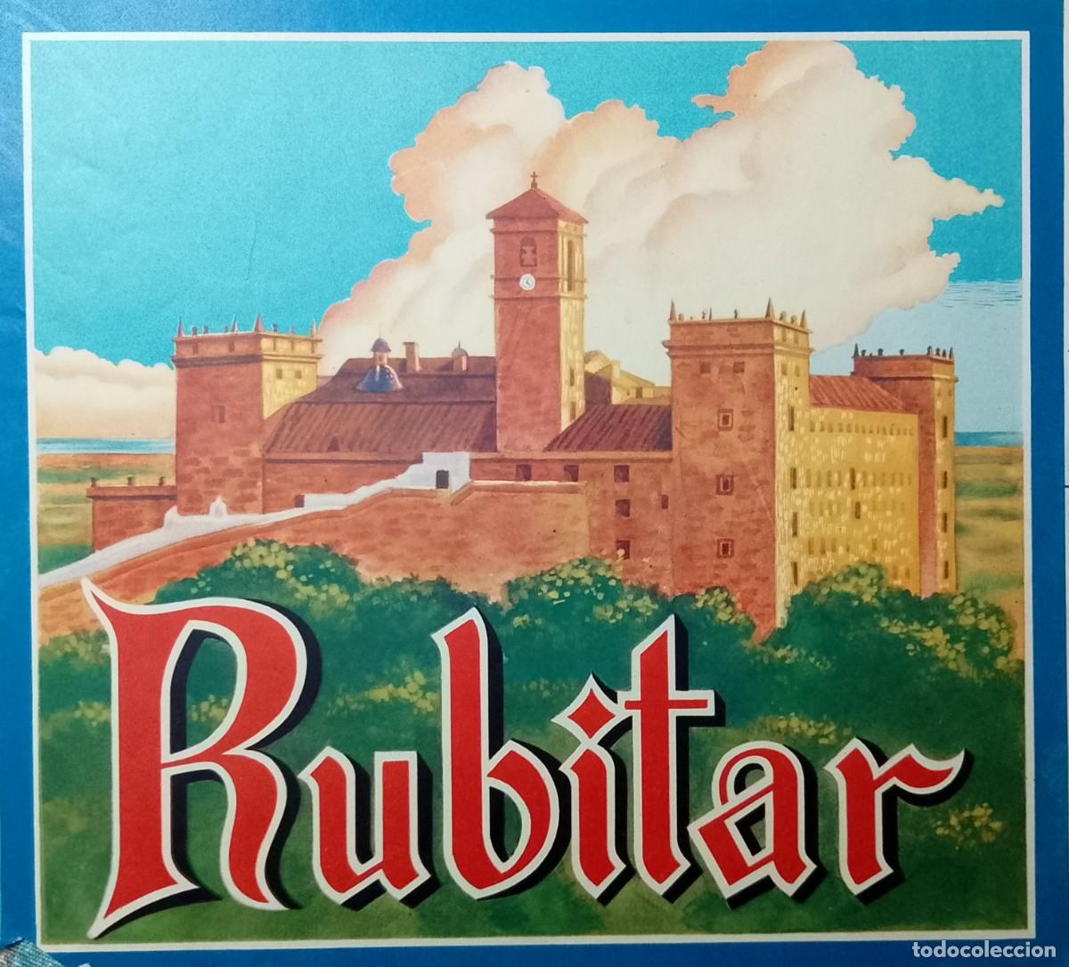 Coleccionismo de carteles: Etiqueta de naranjas RUBITAR - Foto 1