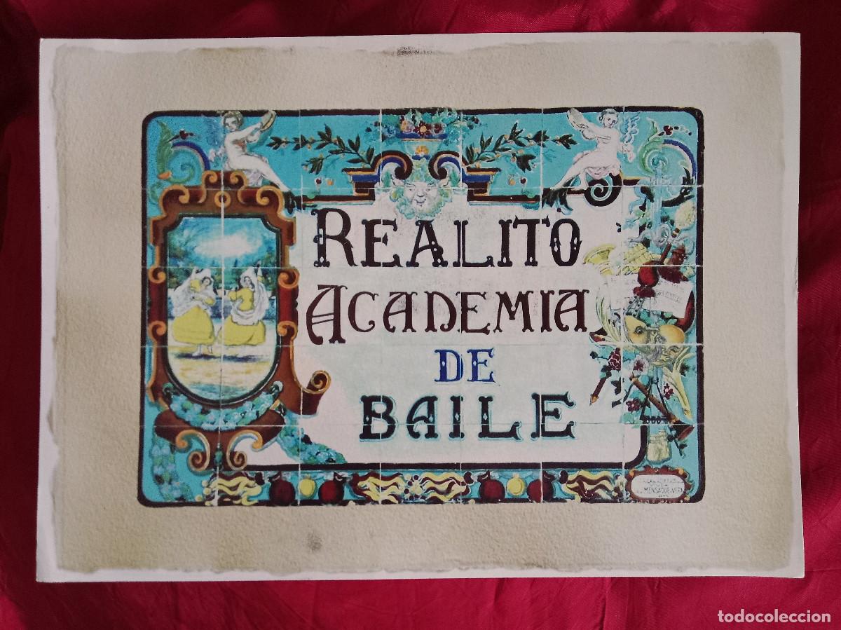 Coleccionismo de carteles: Replica de Cartel Antiguo Perfecto para Enmarcar - Realito Academia de Baile. (P)