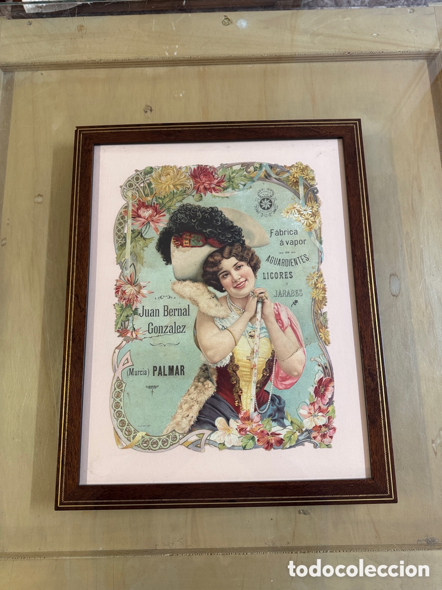 Coleccionismo de carteles: Antiguo cartel LICORES Y JARABES JUAN BERNAL GONZ&Aacute;LEZ (El Palmar)