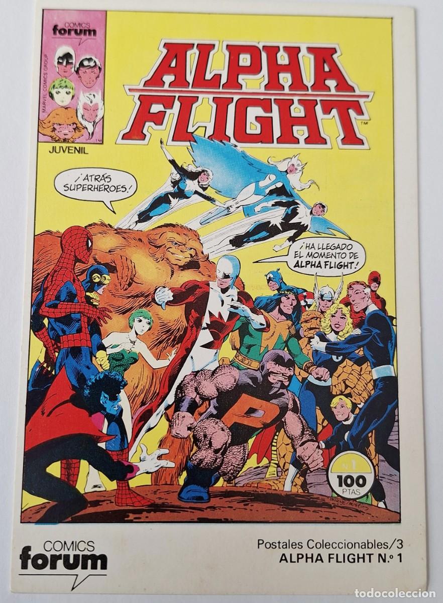 Coleccionismo de carteles: CARTEL ALPHA FLIGHT - COMICS FORUM - MARVEL COMICS GROUP - Foto 1