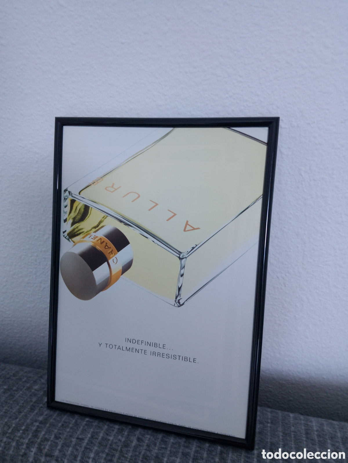 Coleccionismo de carteles: Chanel allure perfume publicidad enmarcada vintage