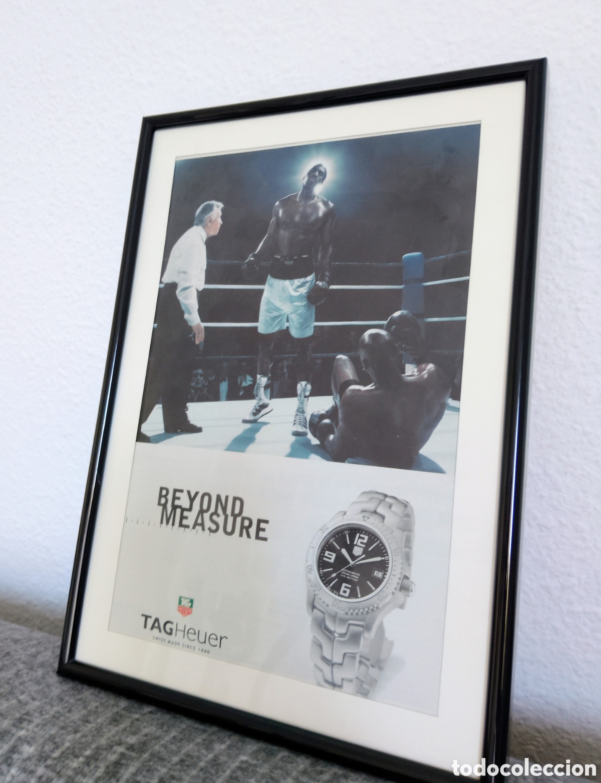 Coleccionismo de carteles: TAG heuer publicidad original enmarcada vintage