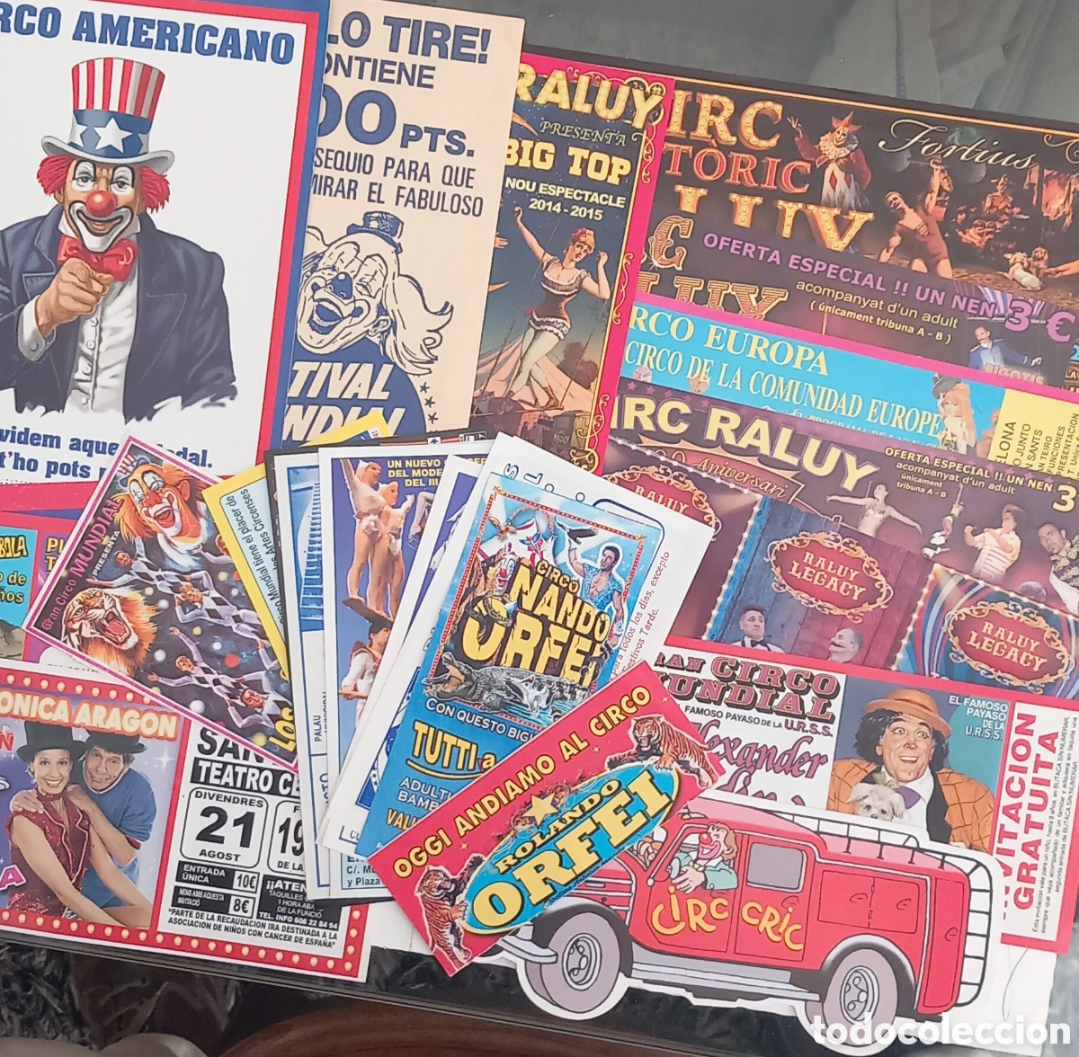 Coleccionismo de carteles: 25 invitaciones de circo todas diferentes