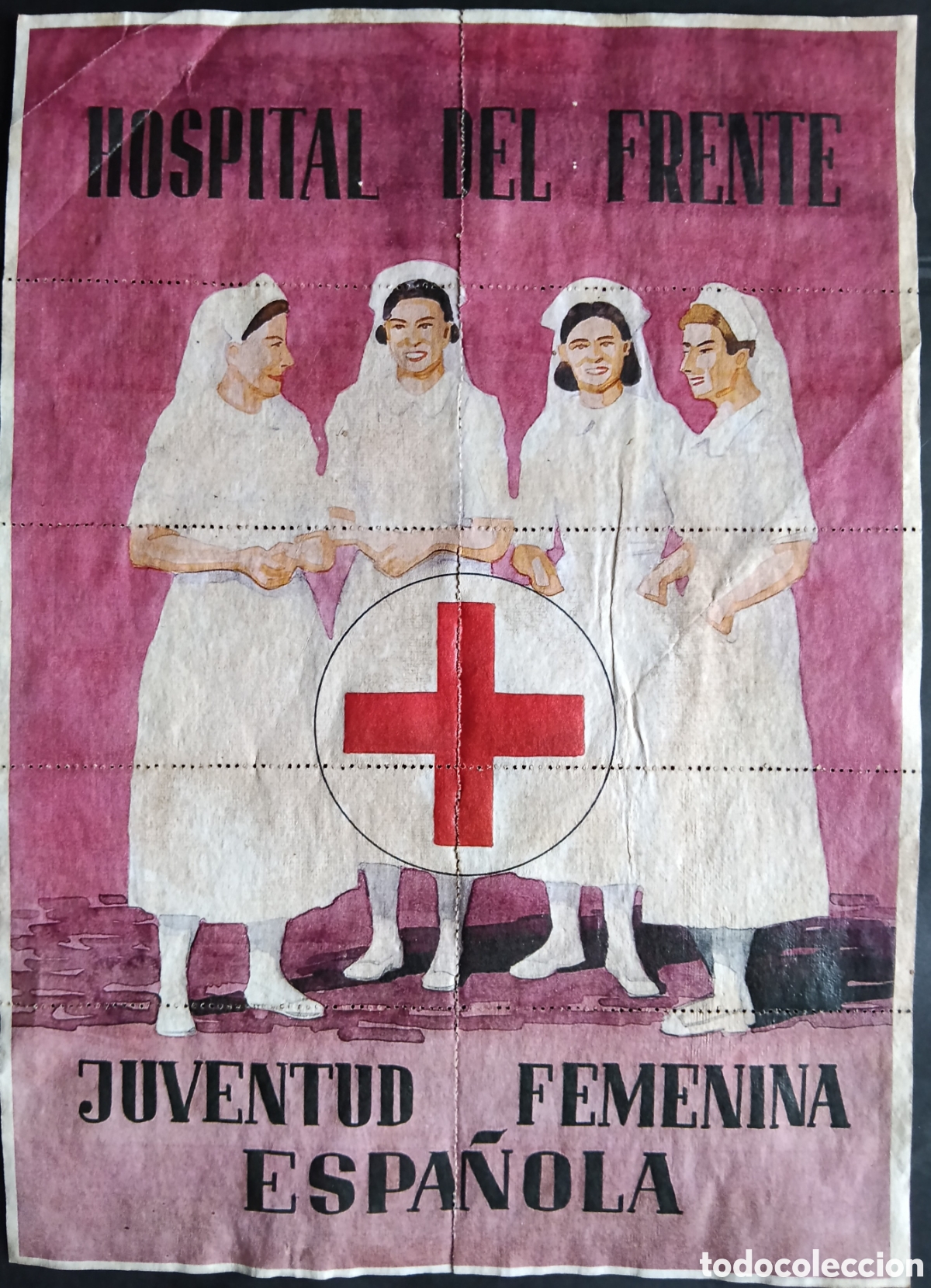 Coleccionismo de carteles: 10 VALES HOSPITAL DEL FRENTE