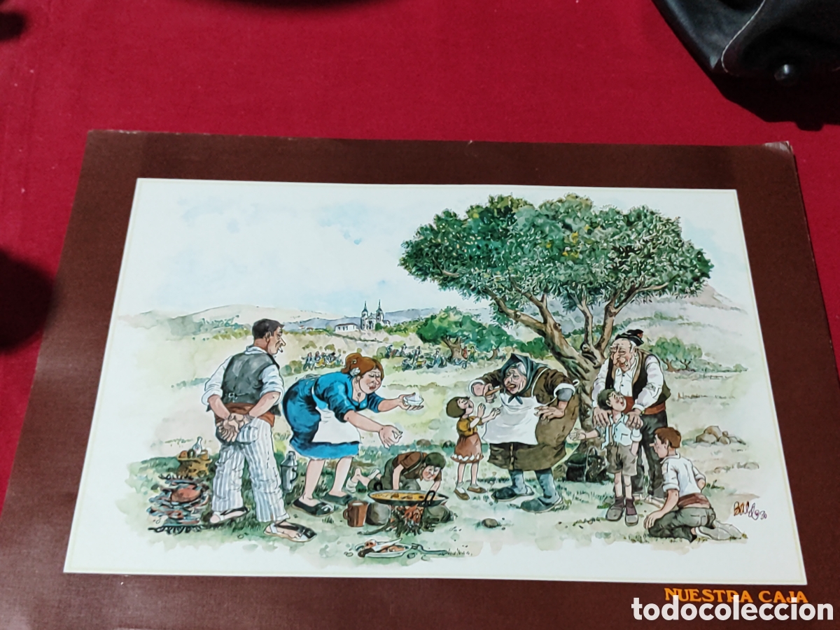 Coleccionismo de carteles: Lamina publicidad caja de ahorros provincial de Murcia Nuestra Caja firmado BALDO 80?