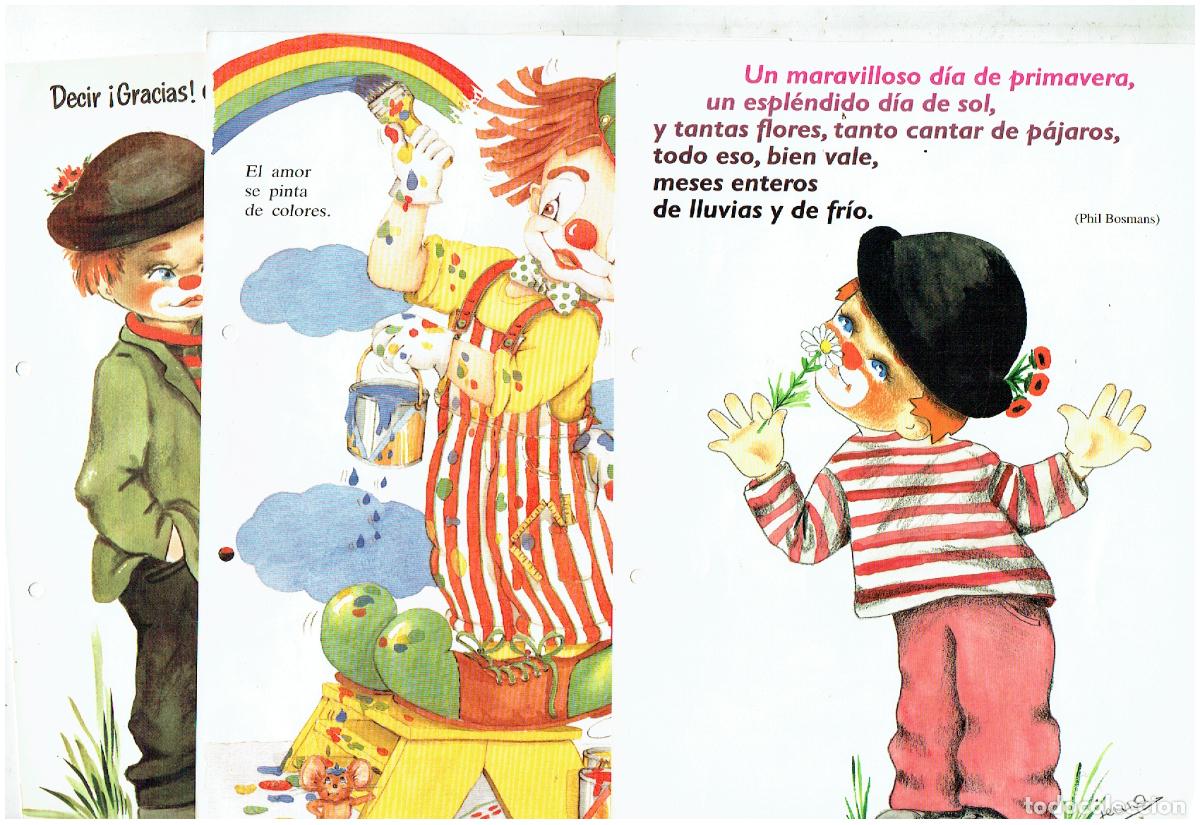 Coleccionismo de carteles: CONJUNTO DE TRES (3) POSTALES O TARJETONES. TEM&Aacute;TICA : PAYASOS. (B/57)