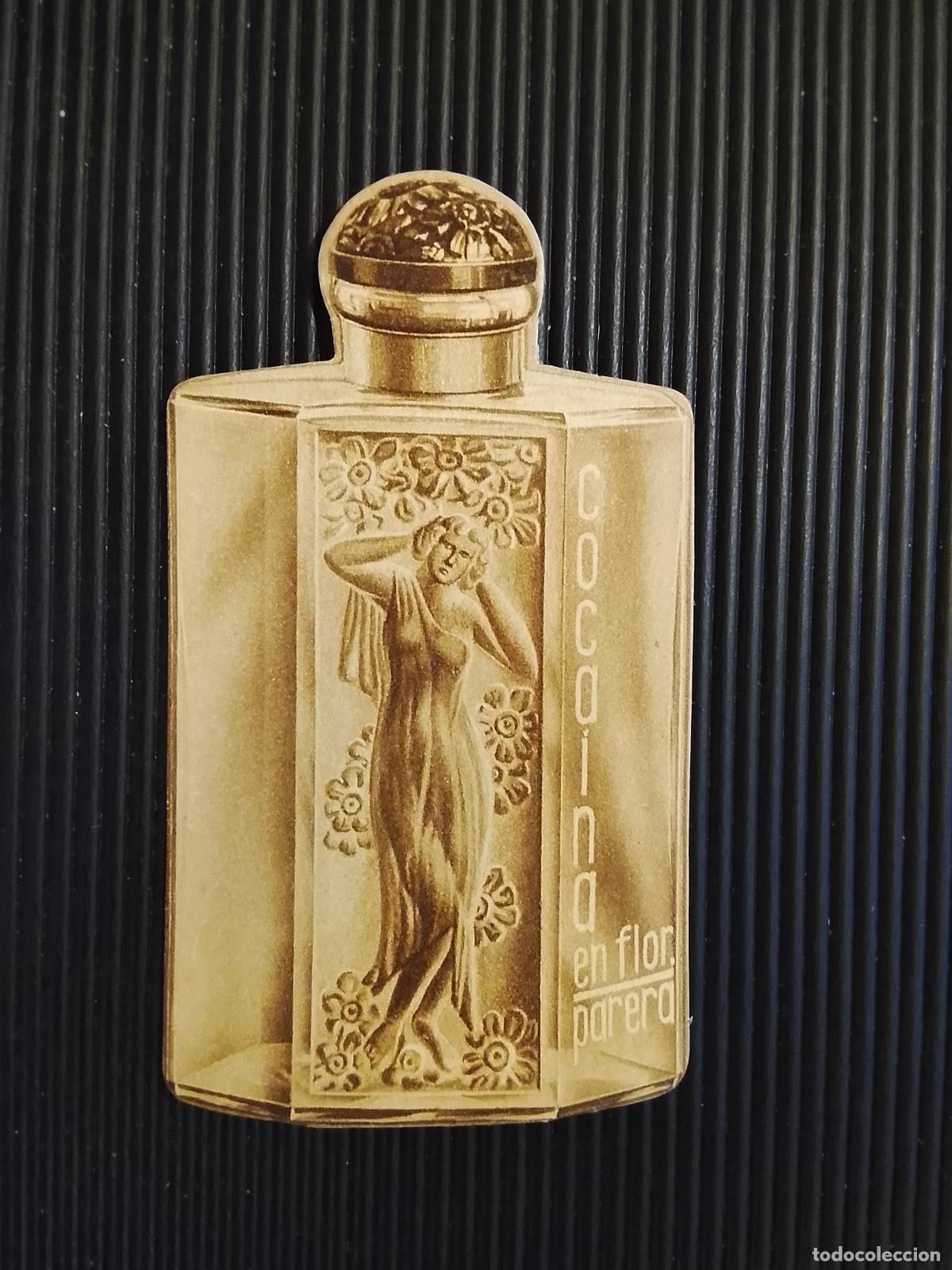 Coleccionismo de carteles: COCAINA EN FLOR , PARERA - PERFUMERIA - PUBLICIDAD ANTIGUA TROQUELADA -VER FOTOS-(K-15.255)