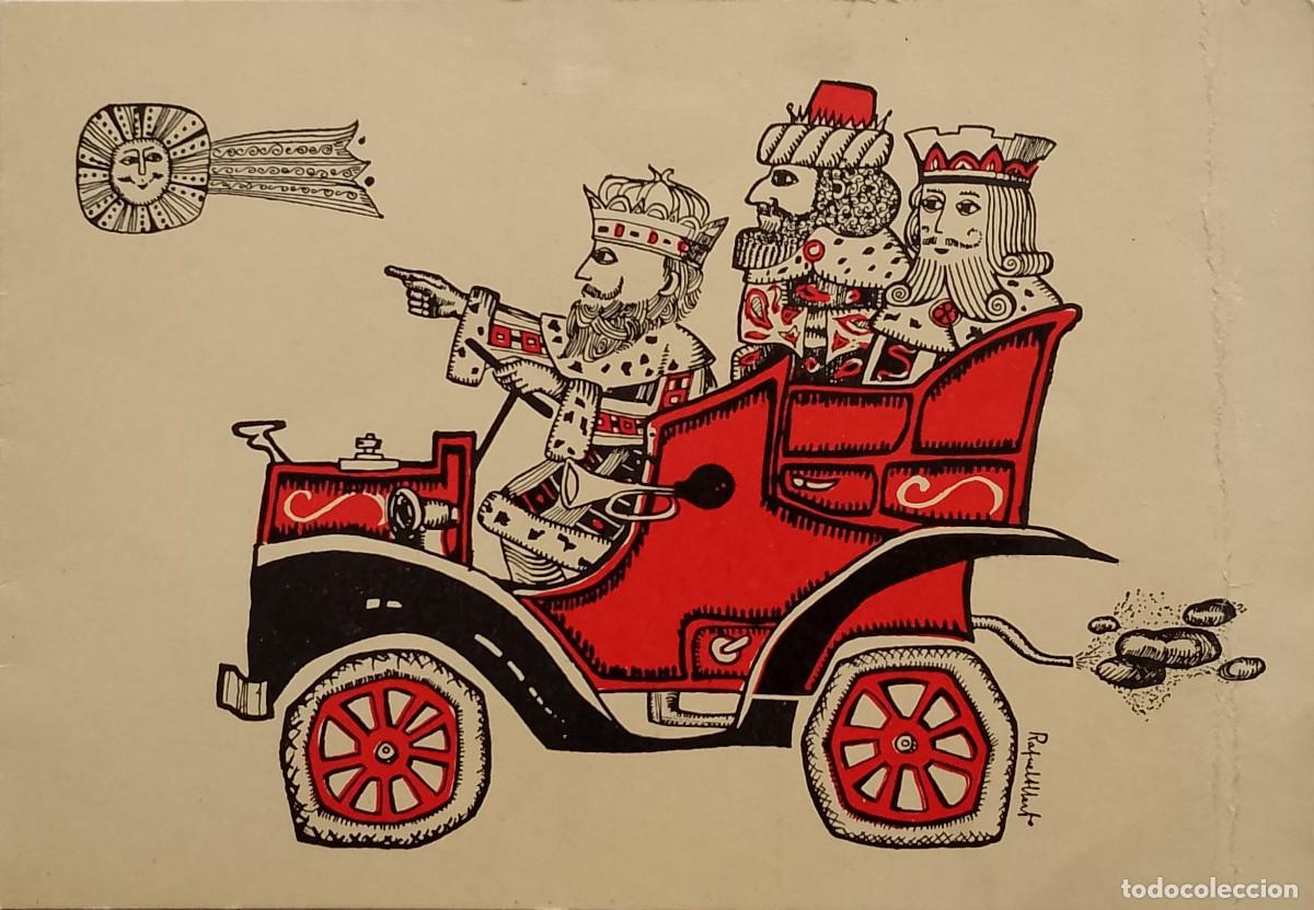 Coleccionismo de carteles: BONITA TARJETA DE LOS MODERNOS REYES MAGOS