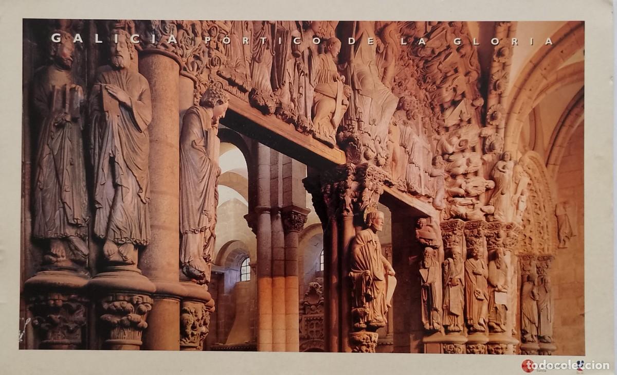 Coleccionismo de carteles: POSTAL CIRCULADA GALICIA PORTICO DE LA GLORIA