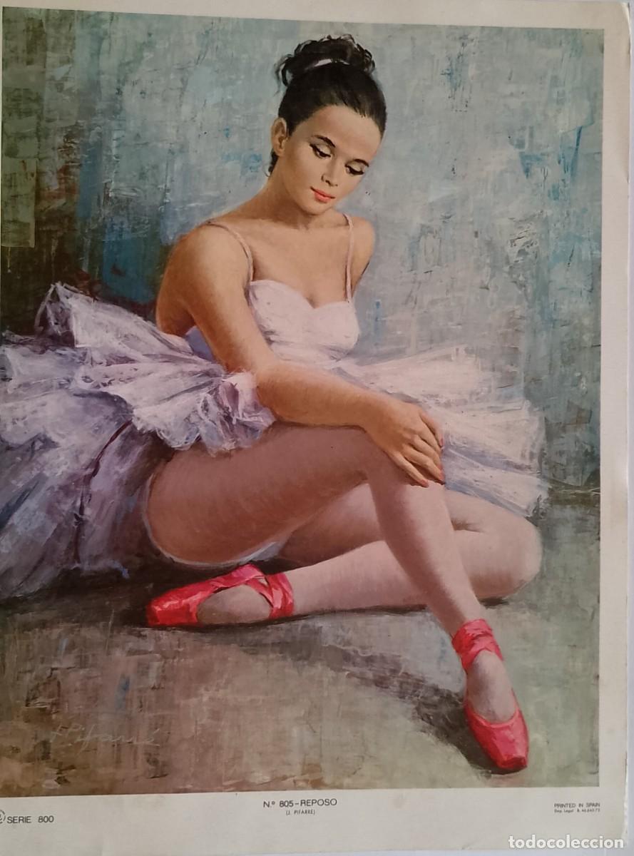 Coleccionismo de carteles: CARTULINA DE BAILARINA POLACA EN REPOSO J.PIFARRE