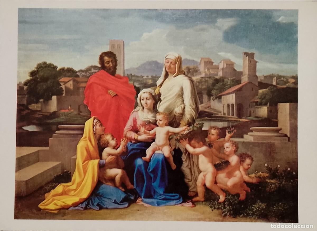 Coleccionismo de carteles: CARTULINA DE FAMILIA FELIZ DE NICOLAS PAUSSIN (NATIONAL GALLERY OF IRELAMD
