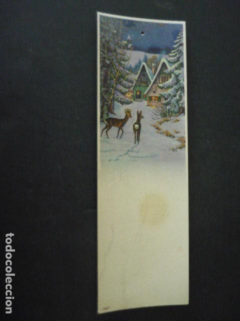 Coleccionismo de carteles: CARTEL CROMOLITOGRAFICO PARA CALENDARIO O PUBLICIDAD A&Ntilde;OS 30 PAISAJE INVERNAL 9 X 28 CM