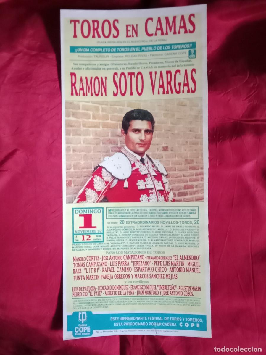 Coleccionismo de carteles: Cartel de Toros - Toros en Camas - Domingo, 1 de Noviembre de 1992 - 12:00h de la Ma&ntilde;ana.