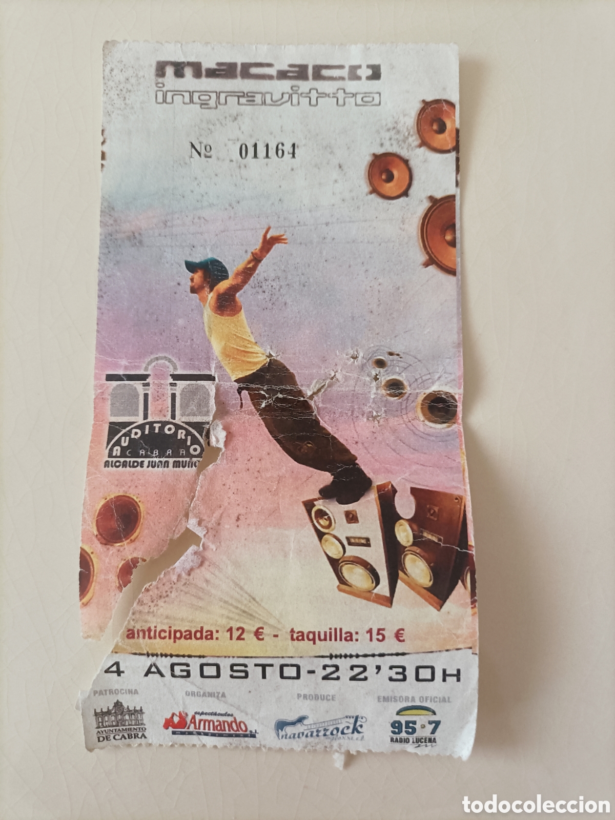 Coleccionismo de carteles: Concierto de m&uacute;sica. Macaco - Foto 2