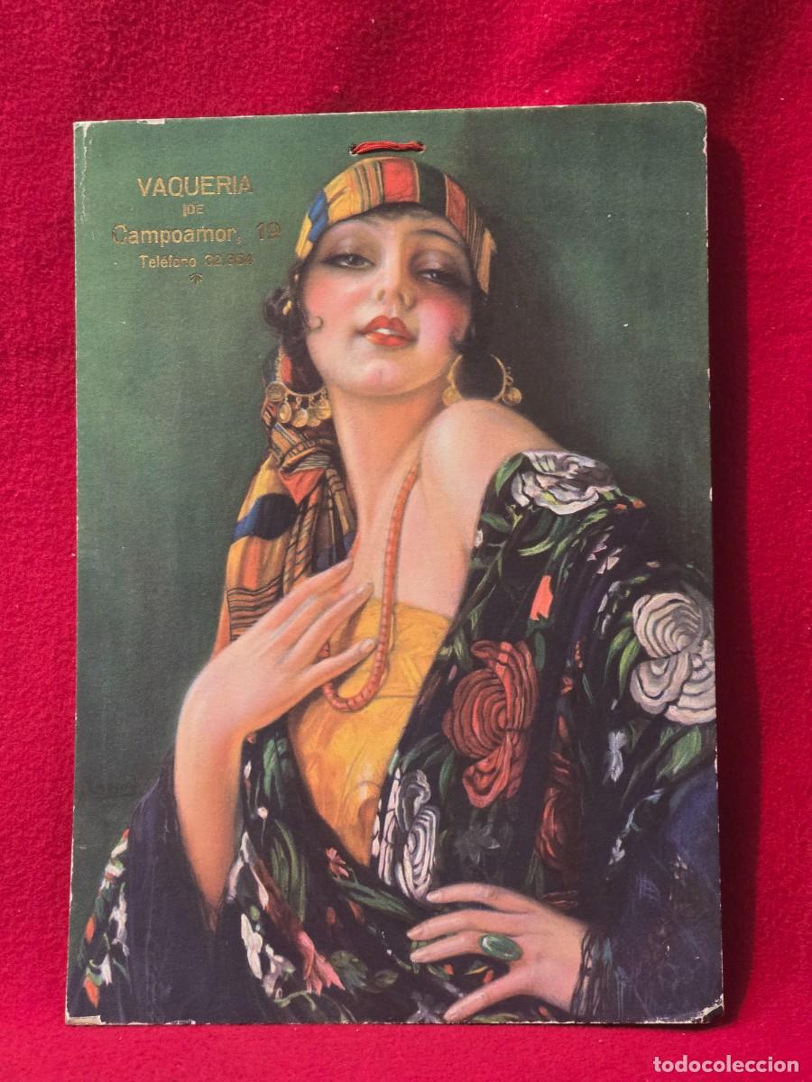 Coleccionismo de carteles: ANTIGUO CARTEL PUBLICITARIO DE CARTON : VAQUIERIA DE CAMPOAMOR 19