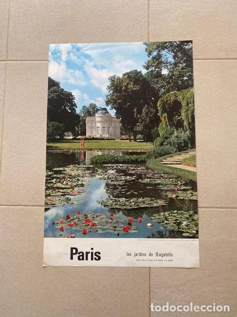 Coleccionismo de carteles: CARTEL TURISMO FRANCIA. PARIS. LES JARDINS DE BAGATELLE. 1963