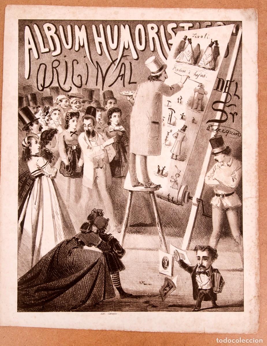 Coleccionismo de carteles: ALBUM HUMORISTICO ORIGINAL DEL SR. PERIQUIN - CARTEL - S. XIX