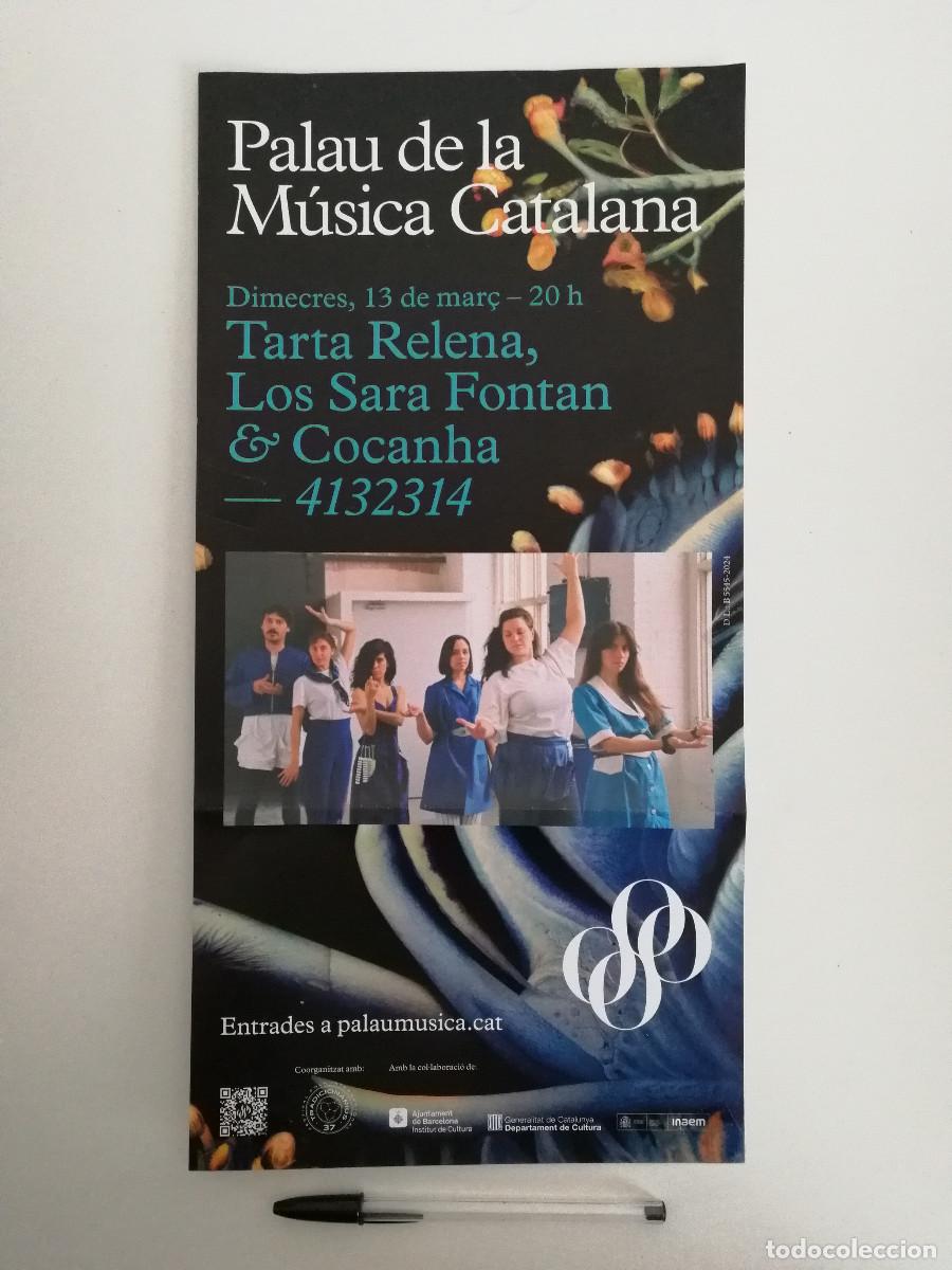 Coleccionismo de carteles: CARTEL ORIGINAL - Cocanha - Los Sara Font&aacute;n - Tarta Relena - MUSICA