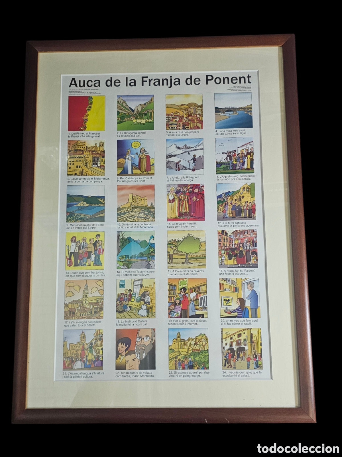 Coleccionismo de carteles: Auca de la Franja de Ponent. Joan Vilamala. Emmarcada