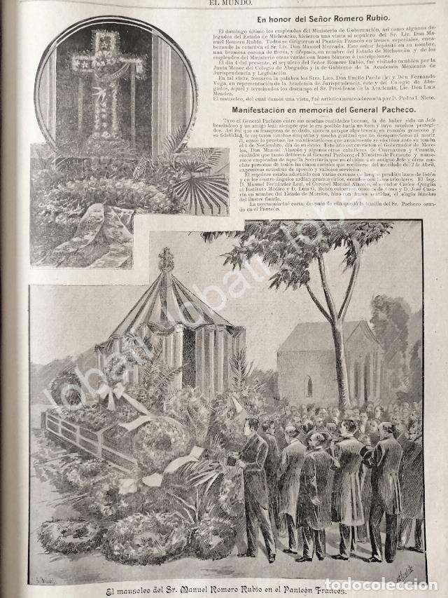 Sammeln von Plakaten: CARTEL ANTIGUO ORIGINAL DE FUNERALES DE MANUEL ROMERO RUBIO 1895 / PLT