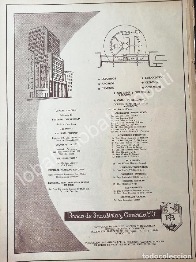 Sammeln von Plakaten: CARTEL ANTIGUO ORIGINAL DE BANCO DE INDUSTRIA Y COMERCIO 1956 /147