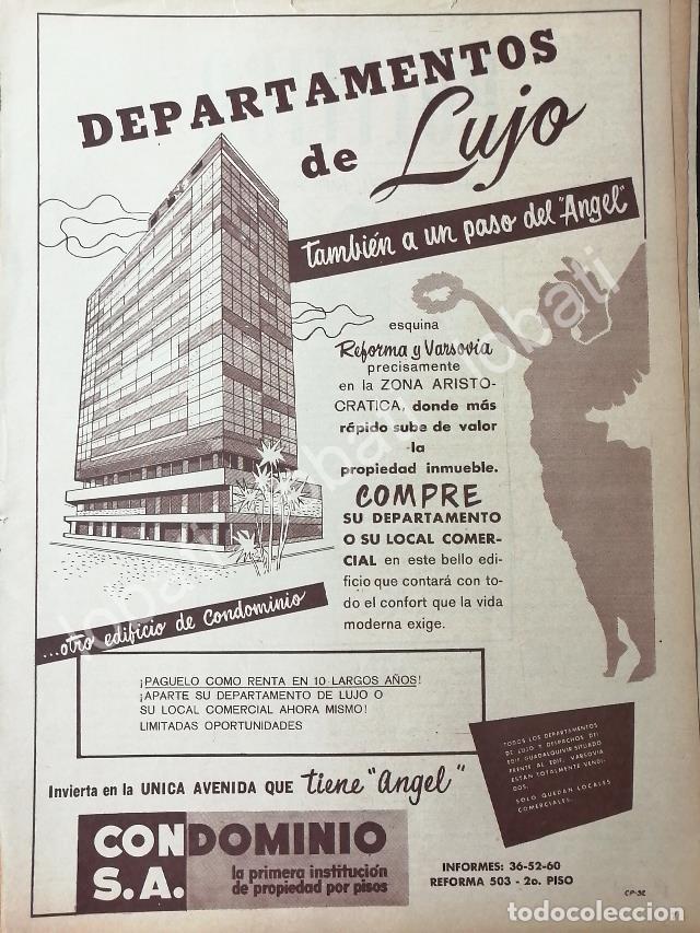 Sammeln von Plakaten: CARTEL ANTIGUO ORIGINAL DE EDIFICIO PANI 1956 CONDOMINIO S.A REFORMA & VARSOVIA /395