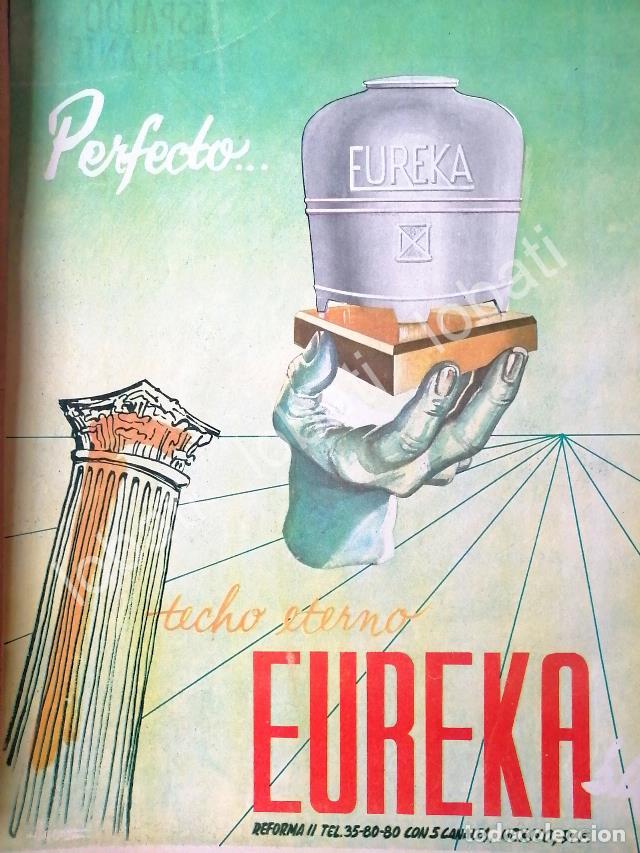 Sammeln von Plakaten: CARTEL ANTIGUO ORIGINAL DE TECHO ETERNO EUREKA S.A PUBLICIDAD ARTISTICA 1960s /391