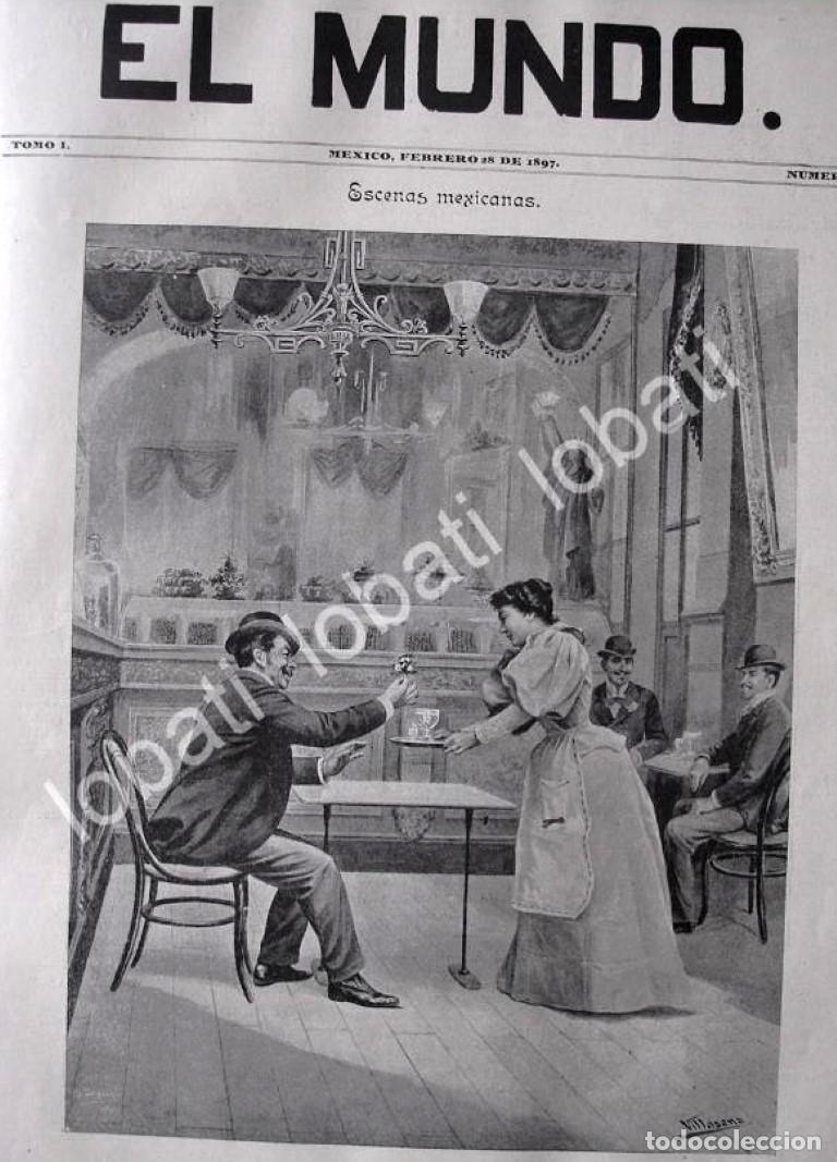 Sammeln von Plakaten: PORTADA ANTIGUA ORIGINAL 1897 A GATO VIEJO (CORTEJO), POR JOSE Ma. VILLASANA