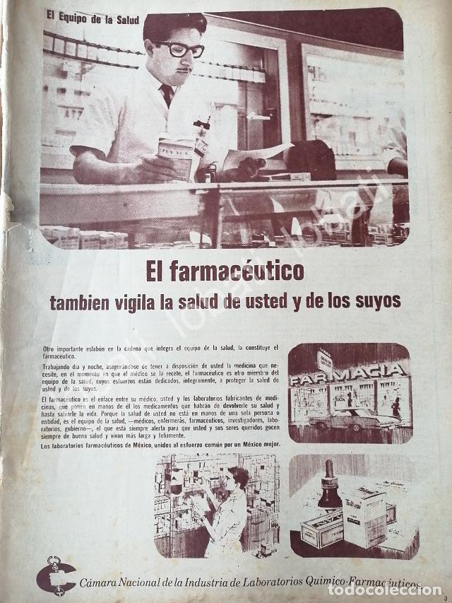 Collectionnisme d'affiches: CARTEL ANTIGUO ORIGINAL DE CAMARA NACIONAL DE LA INDUSTRIA DE LABORATORIOS QUIMICO FARMACEUTICOS 196