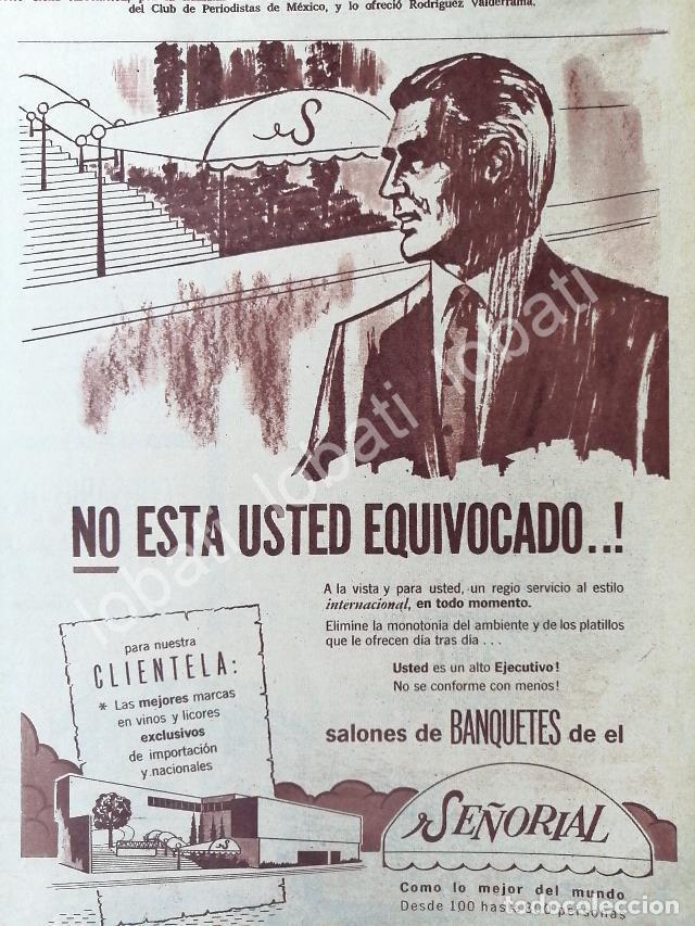 Collectionnisme d'affiches: CARTEL ANTIGUO ORIGINAL DE BANQUETES SE&Ntilde;ORIAL 1970, RESTAURANTES WESTERN S.A /549
