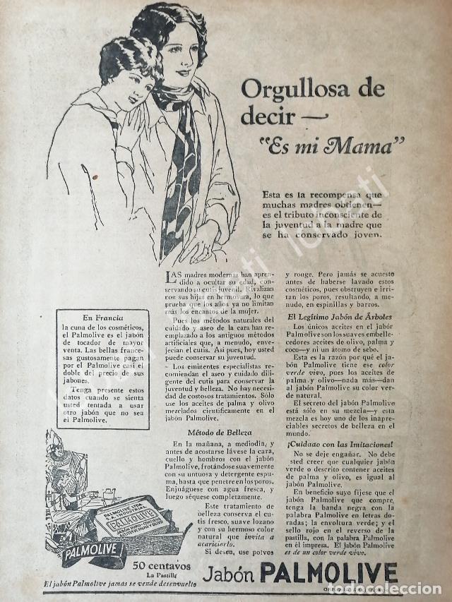 Collectionnisme d'affiches: CARTEL ANTIGUO ORIGINAL DE JABON PALMOLIVE 1930 /38