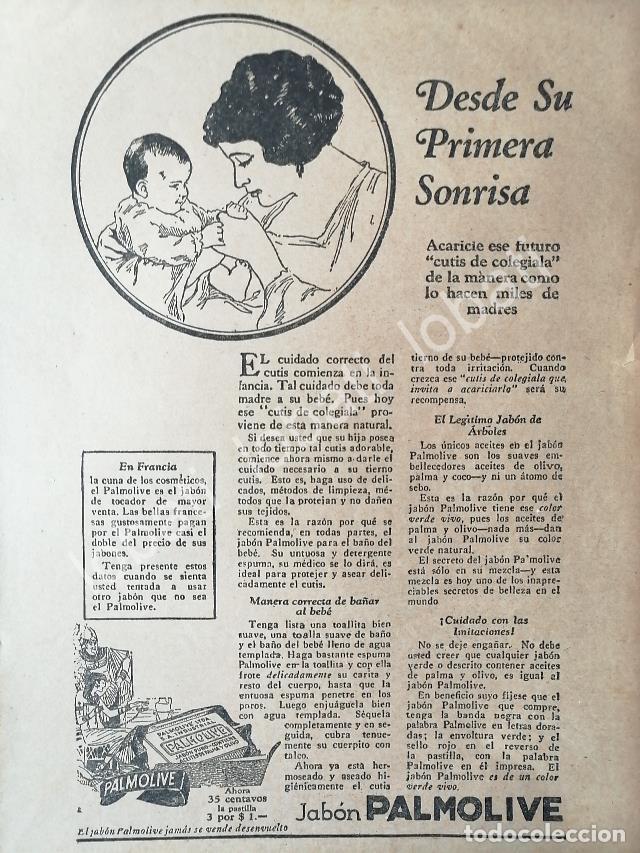 Collectionnisme d'affiches: CARTEL ANTIGUO ORIGINAL DE JABON PALMOLIVE 1930 /No40