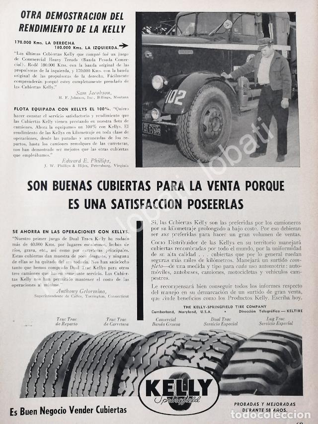 Collectionnisme d'affiches: CARTEL ANTIGUO ORIGINAL DE LLANTAS KELLY SPRINGFIELD 1952 /N75