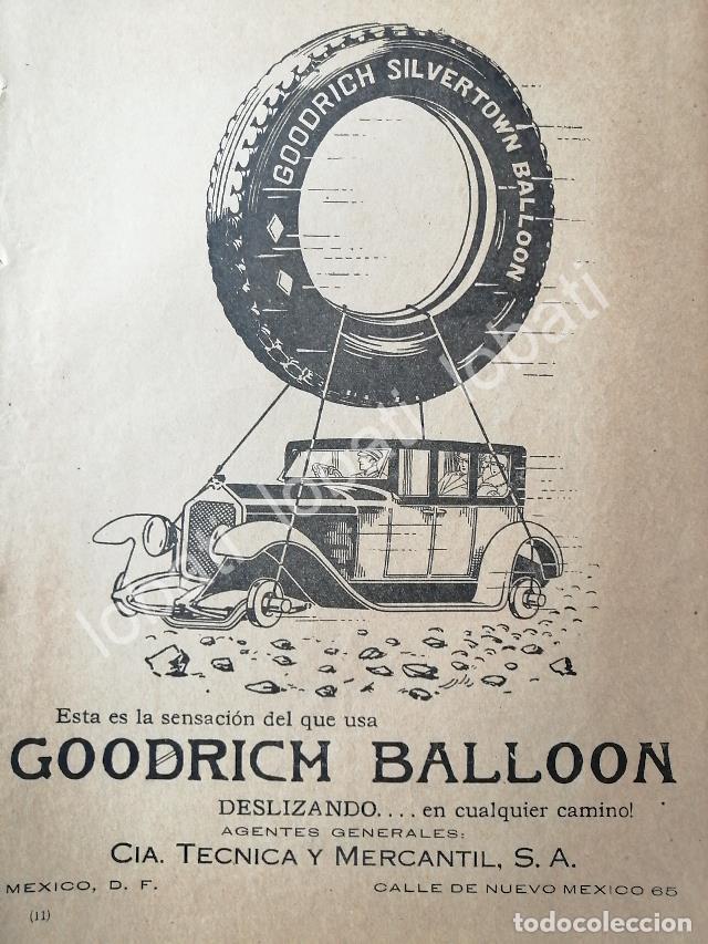 Collectionnisme d'affiches: CARTEL ANTIGUO ORIGINAL DE LLANTAS GOODRICH BALOON 1926 /117 MUY RARO