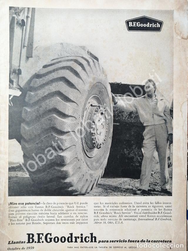 Collectionnisme d'affiches: CARTEL ANTIGUO ORIGINAL DE LLANTAS B.F. GOODRICH 1959 /72