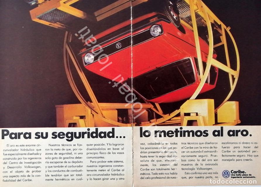 Poster collecting: CARTEL ANTIGUO ORIGINAL DE AUTOS VOLKSWAGEN CARIBE 1979 /640