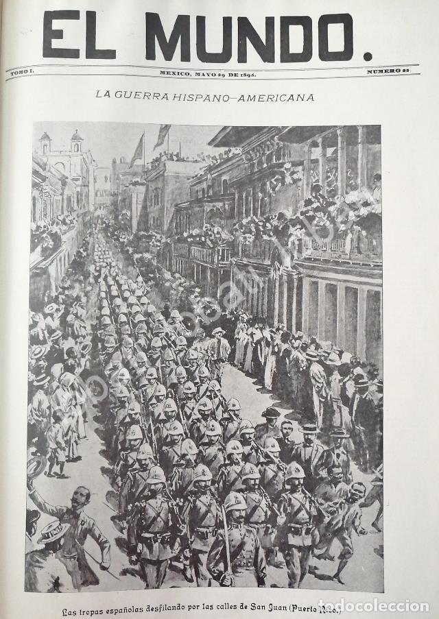 Poster collecting: PORTADA ANTIGUA ORIGINAL 1898 ESPA&Ntilde;A ABANDONA PUERTO RICO. GUERRA HISPANO AMERICANA