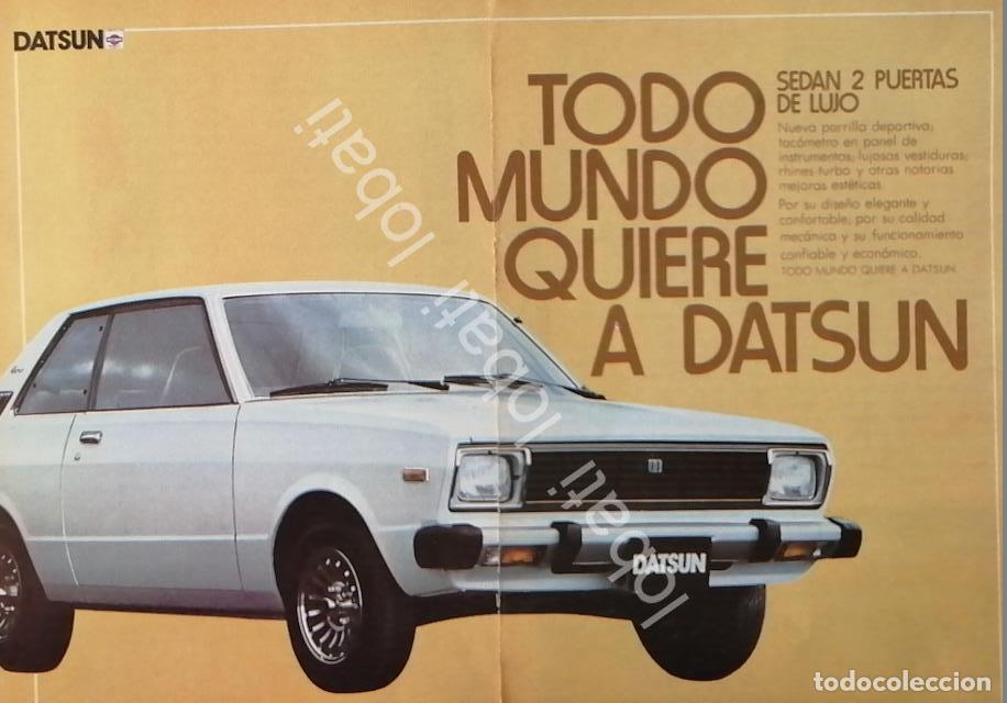 Poster collecting: CARTEL ANTIGUO ORIGINAL DE AUTOS NISSAN DATSUN SEDAN 1982 / 792