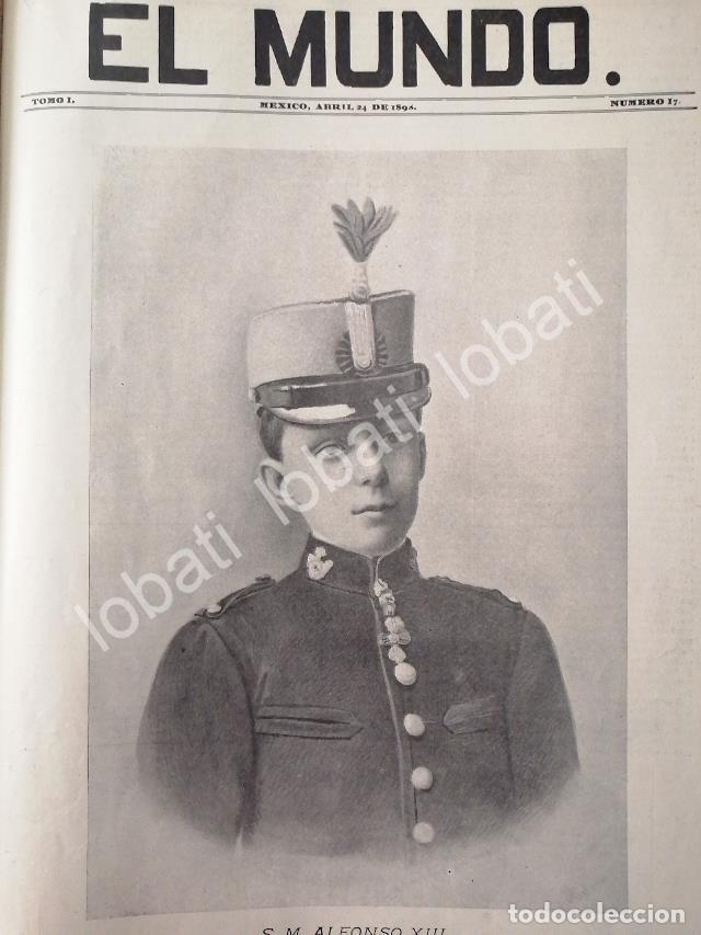 Poster collecting: PORTADA ANTIGUA ORIGINAL 1898 ALFONSO XIII REY DE ESPA&Ntilde;A