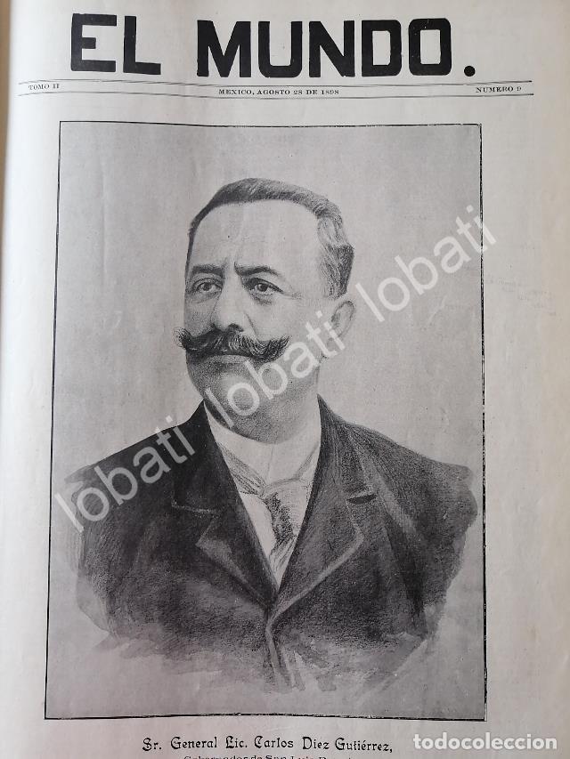 Collectionnisme d'affiches: PORTADA ANTIGUA ORIGINAL 1898 MUERE CARLOS DIEZ GUTIERREZ / PLT