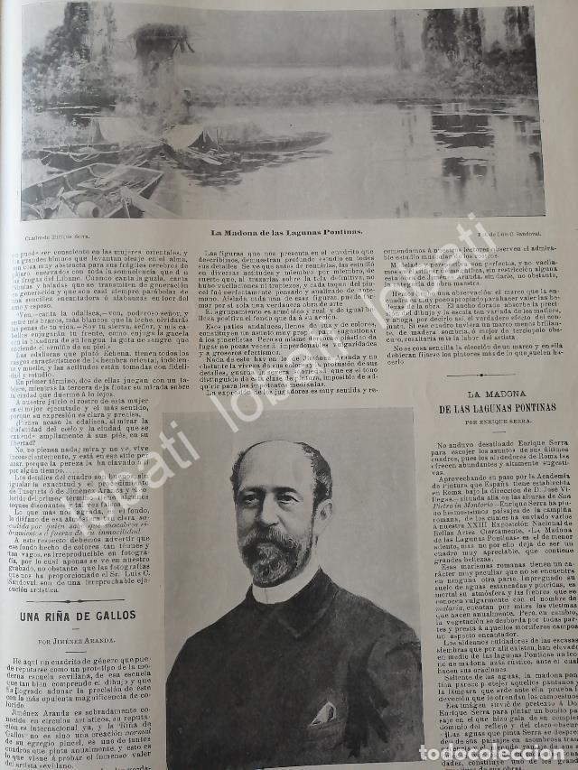 Collectionnisme d'affiches: CARTEL ANTIGUO ORIGINAL DE EL PINTOR JOSE VILLEGAS CORDERO EN BELLAS ARTES Y MAS NOTAS 1898