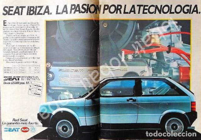Collectionnisme d'affiches: CARTEL ANTIGUO ORIGINAL DE AUTOS SEAT IBIZA 1986/ 844