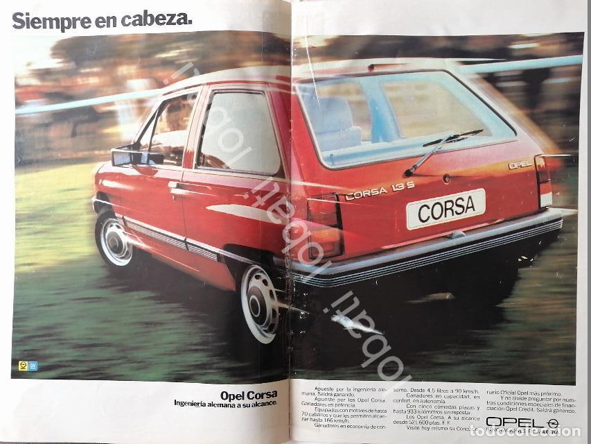 Poster collecting: CARTEL ANTIGUO ORIGINAL DE AUTOS CHEVROLET OPEL CORSA 1.3S 1985 /901