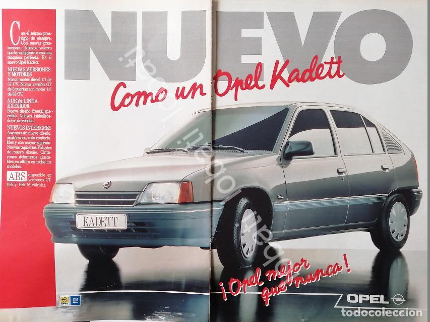 Poster collecting: CARTEL ANTIGUO ORIGINAL DE AUTOS CHEVROLET OPEL KADETT GT 1987 /900