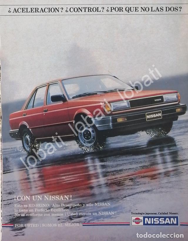 Coleccionismo de carteles: CARTEL ANTIGUO ORIGINAL DE MINI AFICHE AUTOS NISSAN TSURU PRIMERA EDICION 1983 / 793