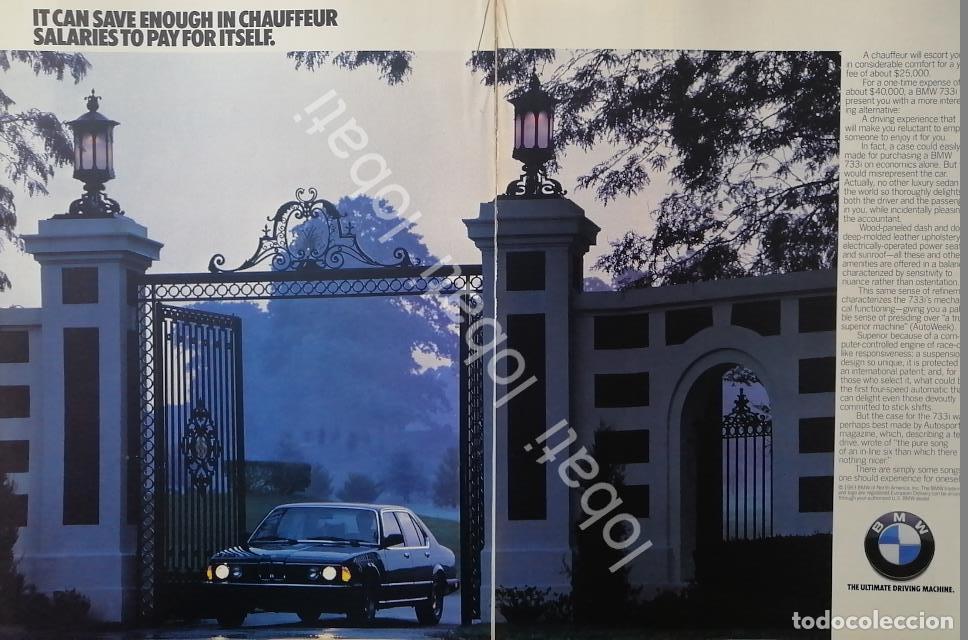 Poster collecting: CARTEL ANTIGUO ORIGINAL DE AUTOS BMW 733i 1983 /959
