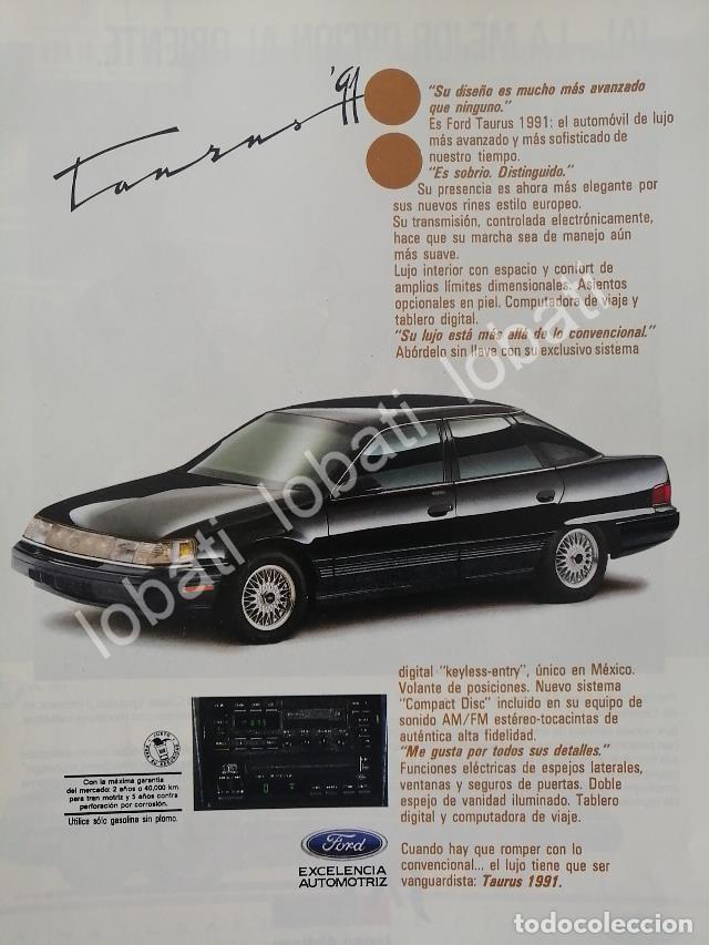 Poster collecting: CARTEL ANTIGUO ORIGINAL DE AUTOS FORD TAURUS 1991 /1002
