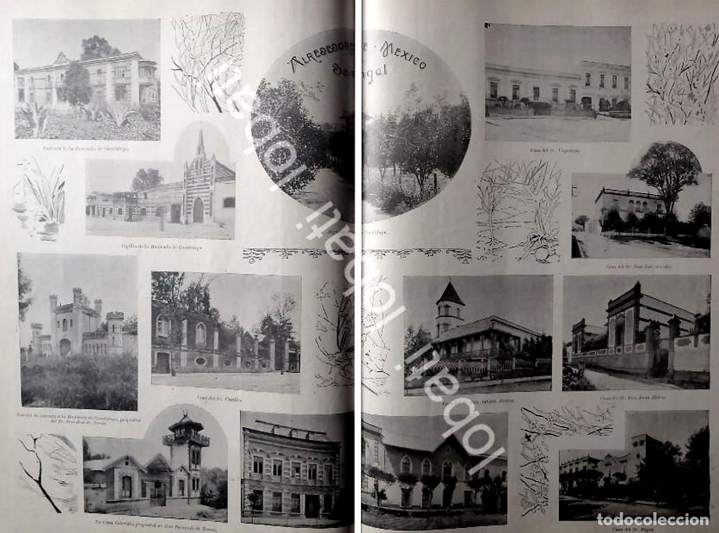 Colecionismo de cartazes: CARTEL ANTIGUO ORIGINAL DE LUGARES Y PARAJES DE SAN ANGEL Y OTROS D.F 1899 / LDM ASM