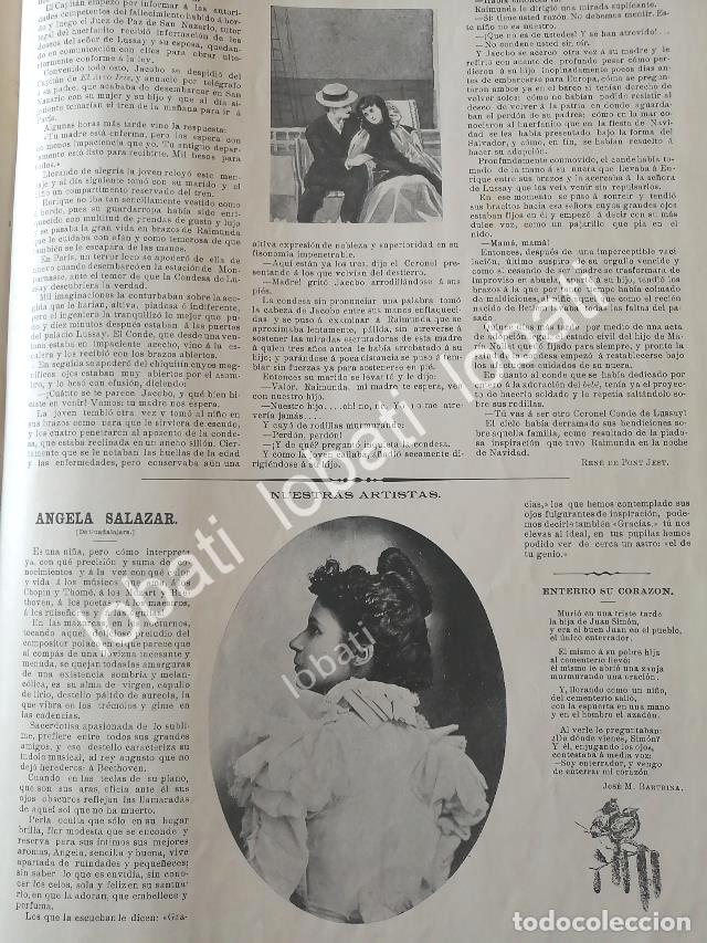 Poster collecting: CARTEL ANTIGUO ORIGINAL DE LA NI&Ntilde;A PIANISTA ANGELA SALAZAR 1898 Y MAS NOTAS / MUSICOS