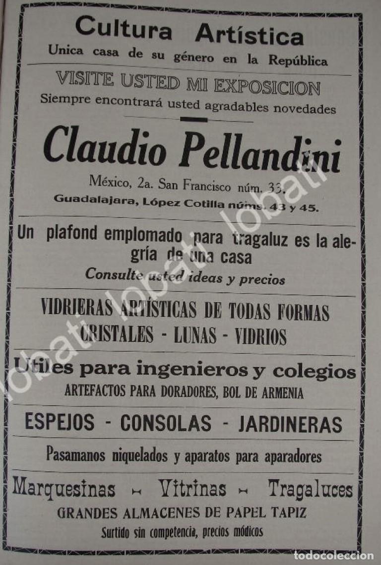 Poster collecting: CARTEL ANTIGUO ORIGINAL DE TIENDA DE DECORACION CLAUDIO PELLANDINI 1910 /707
